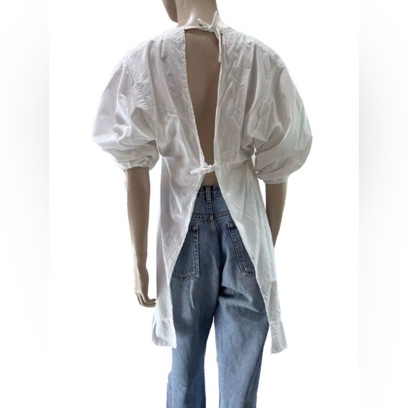 Dia queen Tops - DIA QUEEN Vintage camisole white embroidered open back Tunic Top
